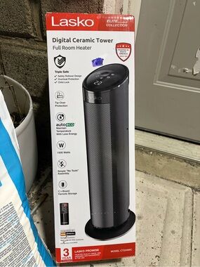 Lasko Digital Ceramic Tower Heater - Black